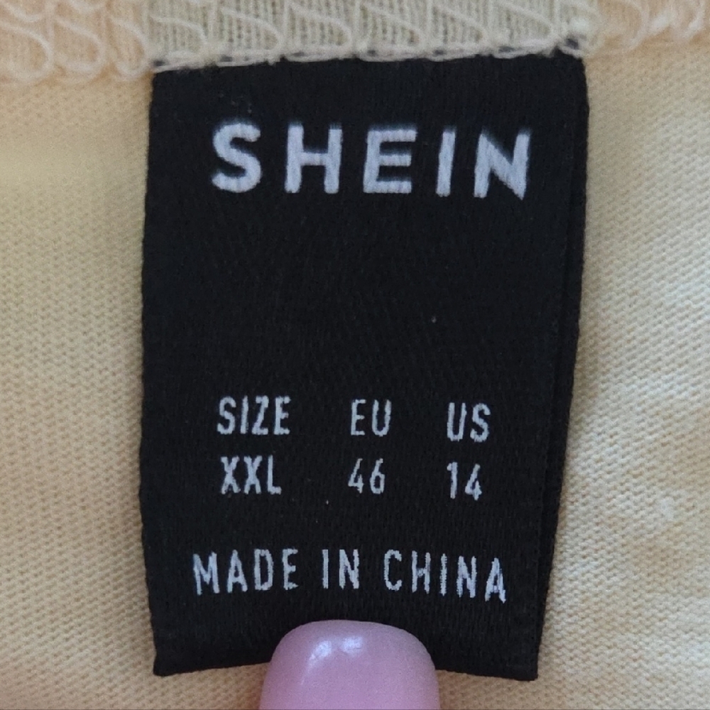 SHEIN Butter Yellow Leopard Texas Graphic Tee - Picture 3 of 3